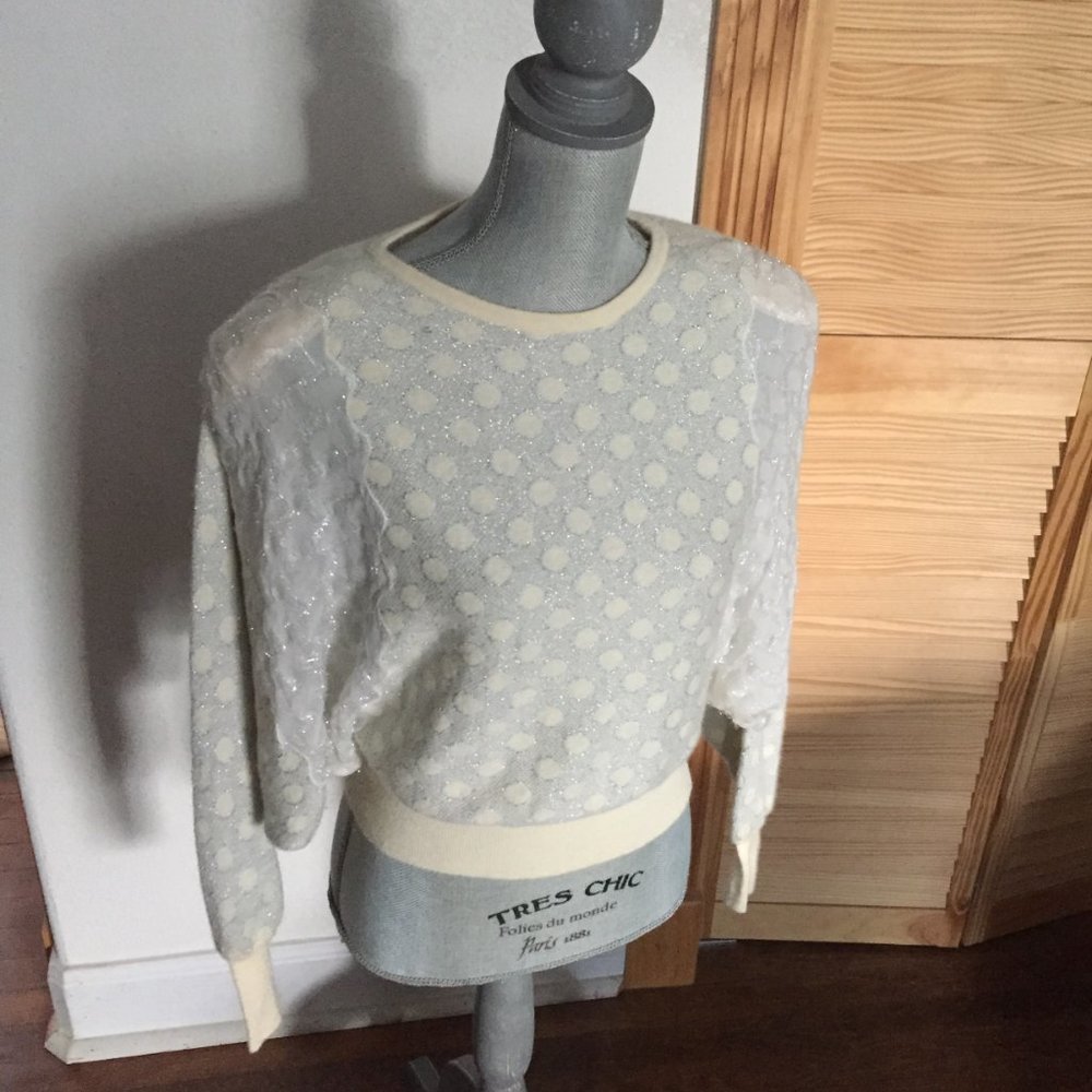 Apres-Ski Lambswool + Angora Ivory Sweater Made in Italy